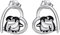 Pinguin Ohrringe Silber 925 Pinguin Herz Ohrstecker Pinguine Schmuck Geschenke Damen
