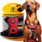 Tierhood Hundegeschirr - Reflektierendes Hundegeschirr für kleine bis große Hunde - Anti Zug Hundegeschirr gepolstert - Hundegeschirr kleine Hunde - Hundegeschirr mittelgroße Hunde - Rot