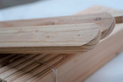 Zaunlatte 2x9x120cm Sibirische Lärche Muster A