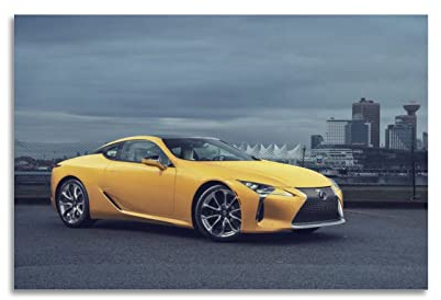 JUNNA JDM Sportauto-Poster für Lexus LC 500 Supercar Racing Car Dekorative Malerei Leinwand Wand und Kunst Bild Familie Schlafzimmer Dekor 30 x 45 cm