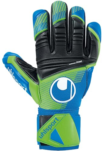 uhlsport Aquasoft HN Fußball Torwart-Handschuhe für Kinder und Erwachsene - optimaler Grip bei Nasswetter, 10.5