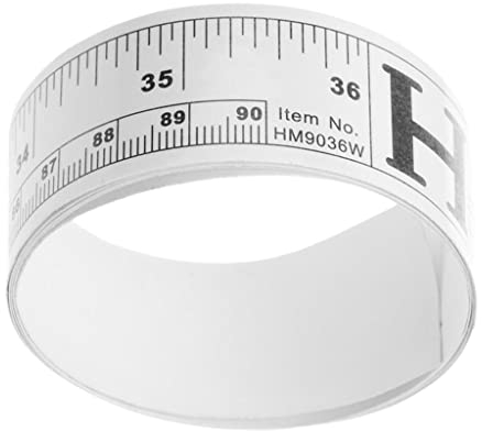 Self Adhesive Measure Tape, 90cm - White with Black Numbers, Ideal DIY Tool 5个