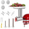 Rafbar Metal Food Grinder Attachment for KitchenAid Stand Mixers, Meat Grinder for KitchenAid Included 3 Sausage Stuffer Tubes, 3 Grinding Plates, 2 Grinding Blades, Meat Processor Accessories