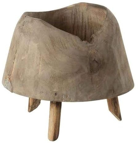 Paris Prix - Cache-pot 3 Pieds En Bois valeria 20cm Naturel
