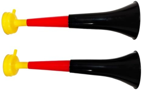 Vuvuzela Trompeten, zwei Körper, Zubehör für Fußball und Sportveranstaltungen, lauter Lufthorn für Animation, ideal für den Transport (2 Produkte, Deutschland)