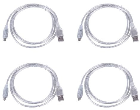 Hurromy 4 Stück 1,5 m Kabelkonverter Adapter USB auf Ieee 1394 Firewire Dv auf 4 Pin für PC-Kamera
