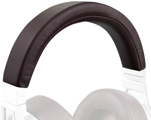 SOULWIT Diadema para Corsair Virtuoso XT/SE RGB Inalámbrico Juegos Auriculares, Funda de Diadema Cojín Pieza de Reparación con Proteína de Cuero Más Suave - Café Oscuro