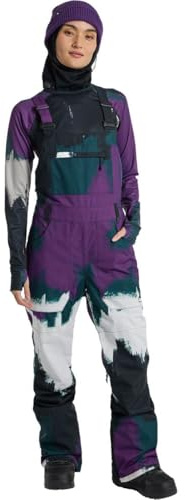 Burton Damen Avalon 2L Stretch Bib Pants, Mehrfarbig/Meereswellen (Ocean Tides), Large