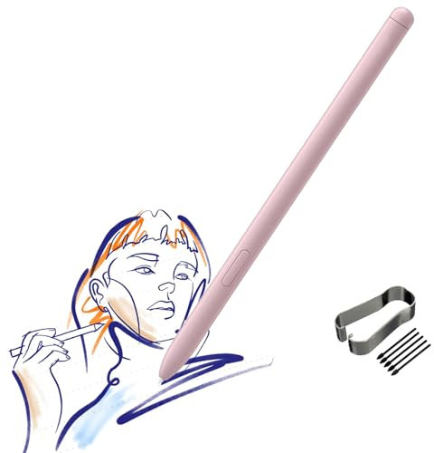 Galaxy Tab S6 Lite Stylus Pen de Repuesto para Samsung Galaxy Tab S6 Lite (EJ-PP610) Stylus Pen S Pen para Galaxy Tab S6 Lite Stylus Pen + Puntas de Repuesto Gratis (Rosa Gasa)