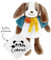 KDO MAGIC - Doudou personnalisé - Personnalisable avec Un prénom - Peluche personnalisée - Cadeau Naissance, garçon, Fille, bébé, Anniversaire (Panda, Chien)