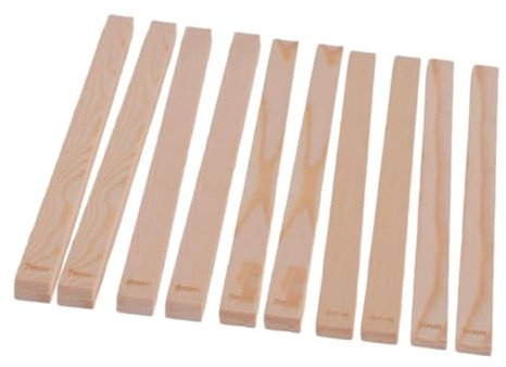 Baoblaze Messstreifen, Holz-Nudelholz-Führungen, Schlamm-Roller, Nudelholz-Abstandshalter, Sticks, Schlamm-Sticks, Führung, Schlammbrett-Werkzeuge, Style B