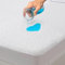 Matratzenschoner 90 x 200 cm wasserdichte Matratzenauflage Spannbettlaken Nässeschutz aus Baumwolle und Mikrofaser Matratzenbezüg Inkontinenzunterlage Atmungsaktiv für Bett und Matratze Waschbar