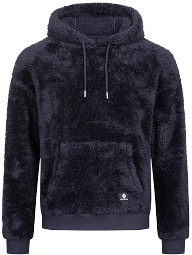 Höhenhorn Bärg Hoodie Teddyfleece Herren Kapuzen Dunkelblau Gr. 4XL