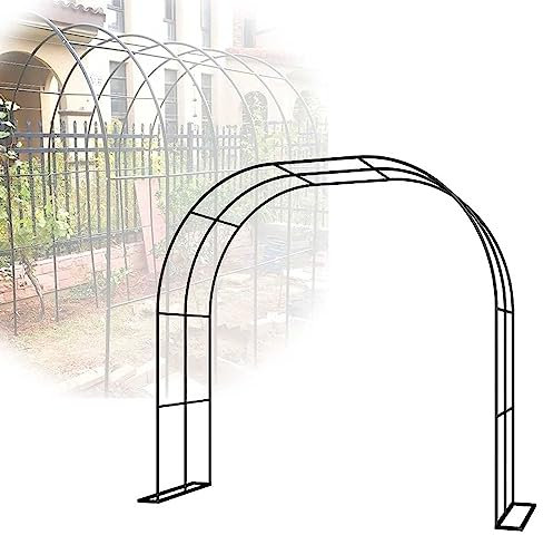 Rosenbogen aus Metall, rund, Garten, Rankgitter, feuerverzinkt, Rasen, Terrasse, Hochzeitsdekoration