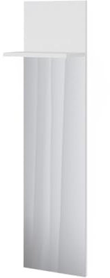 Vicco Wandgarderobe Siri, Garderobe mit Haken, Weiß, 36 x 135 cm mit Spiegel