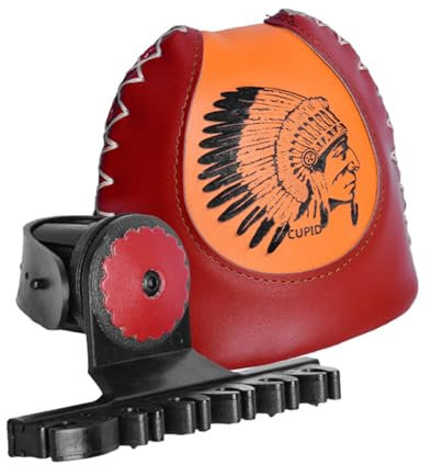 Laroal Köcherhalter für Bogenschießen, Schnellverschlusssystem, Ledermaterial, Bogenköcher für Outdoor-Bögen, Recurve-Bögen, Braun, Vintage und raffinierte Box