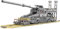 SchwererGustav Panzer Bausteine Bausatz, 3846 Teile 3-IN-1 Dora-Kanone Militär Panzer Modellbausatz, DIY WW2 Klemmbausteine Panzer Konstruktionsspielzeug Modell Set
