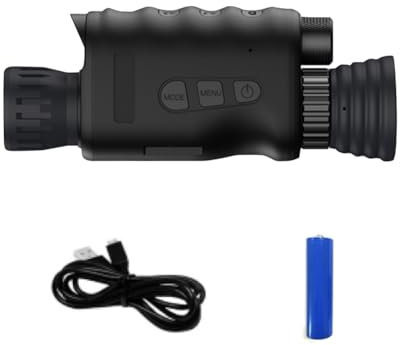 NV3188 Monokular-Nachtsichtgerät, 3 Millionen Pixel, 1080P, Tag-Nachtsicht, 250 ~ 300 m, Vollschwarz, 1,3 Zoll TFT-Bildschirm, 7 Helligkeitsstufen, einstellbar, mehrsprachig, umschaltbar, für Jagd im