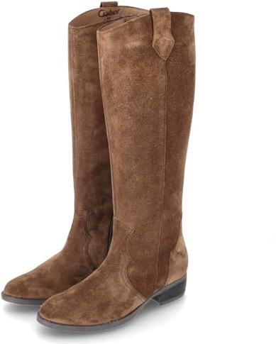Gabor Damen Cowboy Stiefel, Frauen Stiefel,Stiefeletten,Westernstiefel,Passform,Comfort,wechsel-Fussbett,Optifit,breit,rot,Whisky,37 EU / 4 UK