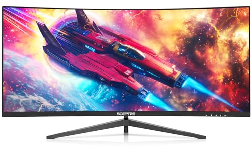 Sceptre Prime Curved 30-inch Gaming Monitor 200+Hz FreeSync Build-in Speakers 2560 x 1080p HDMI DP Machine Black 2026 (C305B-200UN Series)