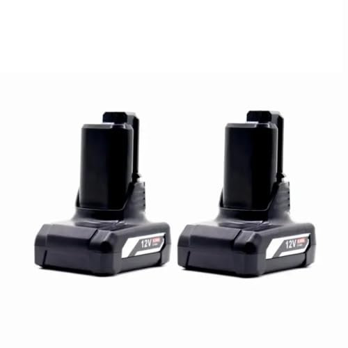 12V 6Ah Lithium-Ion Replacement Battery Compatible with Bosch BAT411/BAT420 Tools BAT412, BAT413, BAT414 10.8V Cordless Power Tool Batteries(2 Pack 6000mAh)