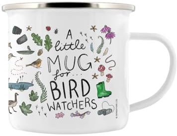 Stubbs Mugs A Little Mug for Bird Watchers Enamel Mug