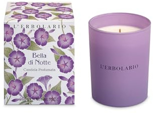L'Erbolario Bella di Notte Candela profumata 250 g EDIZIONE LIMITATA - fragranza dolcemente fiorita e vanigliata