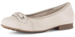 Gabor Damen Klassische Ballerinas, Frauen Ballerinas,antikrosa,silbrt,Casual,Fashion,metallic,Effekt,Easy-Walking,Navy,Oak (Uni),39 EU / 6 UK