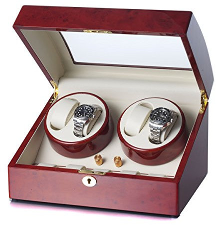 Raoul U.Braun Uhrenbeweger Eleganza für 4 Uhren Wurzelholz