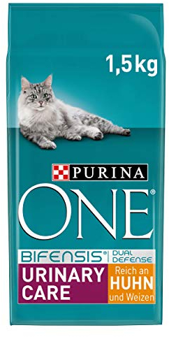 PURINA ONE BIFENSIS Urinary Care Katzentrockenfutter: reich an Huhn & Weizen, für gesunde Harnwege, Nieren, Haut, schönes Fell, 6er Pack (6 x 1.5 kg)