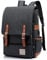 Junlion Unisex Business Laptop Rucksack College Student Schultasche Travel Rucksack Daypack Schwarz