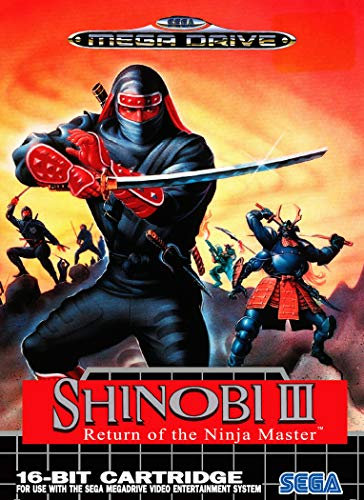 ELITEPRINT Shinobi 3 Sega Mega Drive Classic Retroposter A3 auf 250 g/m² Druckmaterial Nintendo Arcade Spielzimmer Reproduktion
