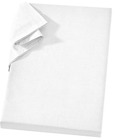 Carpe Sonno Linon Bettlaken ohne Gummizug Haustuch 240x260 cm weiß einfarbig - Griffiges Linonleintuch 100% Baumwolle - Vielseitiges Tuch Haushalt - Tischtuch Sofa & Sesselüberwurf Linonüberwurf