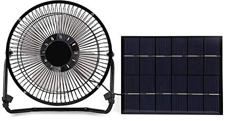 AUNMAS Ventilatore alimentato da pannello solare da 5,2 Venti Ventilatori portatili mini USB per ventilazione domestica. Raffreddamento per esterni