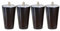 HomeDecTime 4er Set Möbelfüße Holz Sockelfüße Sofafüße Schrankfüße Holzfüße für Tisch Sofa Möbel - Schwarz, 4 * 6 * 10cm