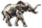 Ansteckpin Elefant | für den Hut oder das Revers | Perfekt zum Jagd-Outfit | Anstecker Pin Button | Altsilber