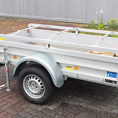 3X Alu-Bügel für Anhänger Flach-Planen verstellbar 1065-14580mm Planenstütze