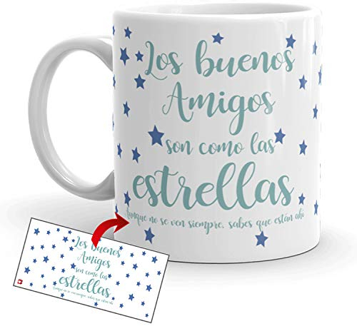 Kembilove Taza de Desayuno para Amigos – Taza de Amigos - Taza para Regalar Amigo Invisible – Taza de Cerámica Cumpleaños