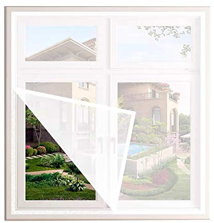 DUCHEN Universal Window Mesh for Cat Protection,Cat Safety Mesh with Self-Adhesive Tape,Window Screen Mesh,Fly Screen Mosquito Net,DIY Window Size