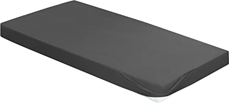 Irisette Kuschel-Jersey Spannbetttuch Vesuv 0012 Grafit 100 x 200 cm 12-81 Grafit