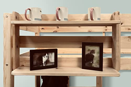 Strictly Beds and Bunks Limited Goliath Bunk Bed Solid Pine Storage Shelf, Heavy Duty