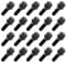 20x Radschrauben M12x1,5 Radbolzen Kegel 60° Kegelbund SW17 28mm Schwarz