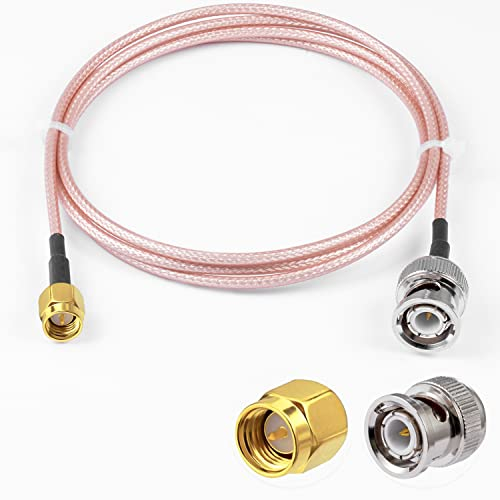 Vecys SMA Männlicher auf BNC Männlicher HF-Koaxialkabel 50 Ohm SMA auf BNC RG 316 Jumper Kabel 3FT/1M für Antennen Amateurfunk Wireless LAN Geräte Wi-Fi Radios