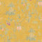 Papier peint vintage jaune à fleurs | Tapisserie fleurie idéale salon & chambre | Papier peint intissé fleuri pour couloir