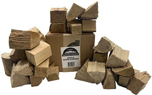 Räucherholzstücke, natürliche Ahorn-Hartholzstücke für Grills und Smoker, fügen Sie reichhaltigen Rauchgeschmack zu Schweinefleisch, Rind, Huhn und Fisch hinzu, hergestellt in den USA, nachhaltig