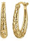 JewelryPalace Pendientes Vintage Grabados de Plata de Ley 925 y Oro 14k para Mujer y Niña, Aretes Lisos de Moda, Joyas para Boda
