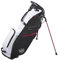Wilson Staff Golf Bag, EXO Lite Stand Bag, Carrying/Trolley bag, 4 Compartments for Various Irons, Black/White/Red