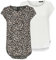 ONLY Tshirt Damen Regular Fit ONLVIC 2er Pack Rundhals Kurzarm Bluse Top Sommer Basic Muster Einfarbig Blau 36, Größe:36, Farbe:Cloud Dancer (15284243)