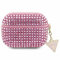 Guess GUAP2HDGTPP Hülle für AirPods Pro 2 Rosa Rhinestone Triangle Charm