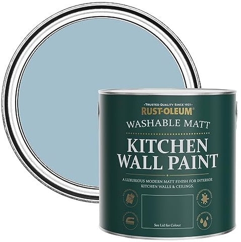 Rust-Oleum Blue Washable Kitchen Wall Paint in Matt Finish - Nan's Best China 2.5L